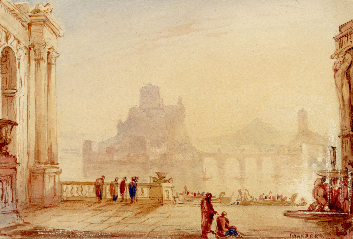 Italianate Architectural Capriccios from an ill-fated artist