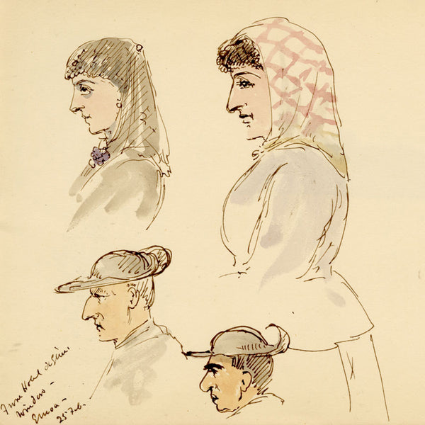 Travel Sketches of Mary Elizabeth Crawhall (1835–1917)