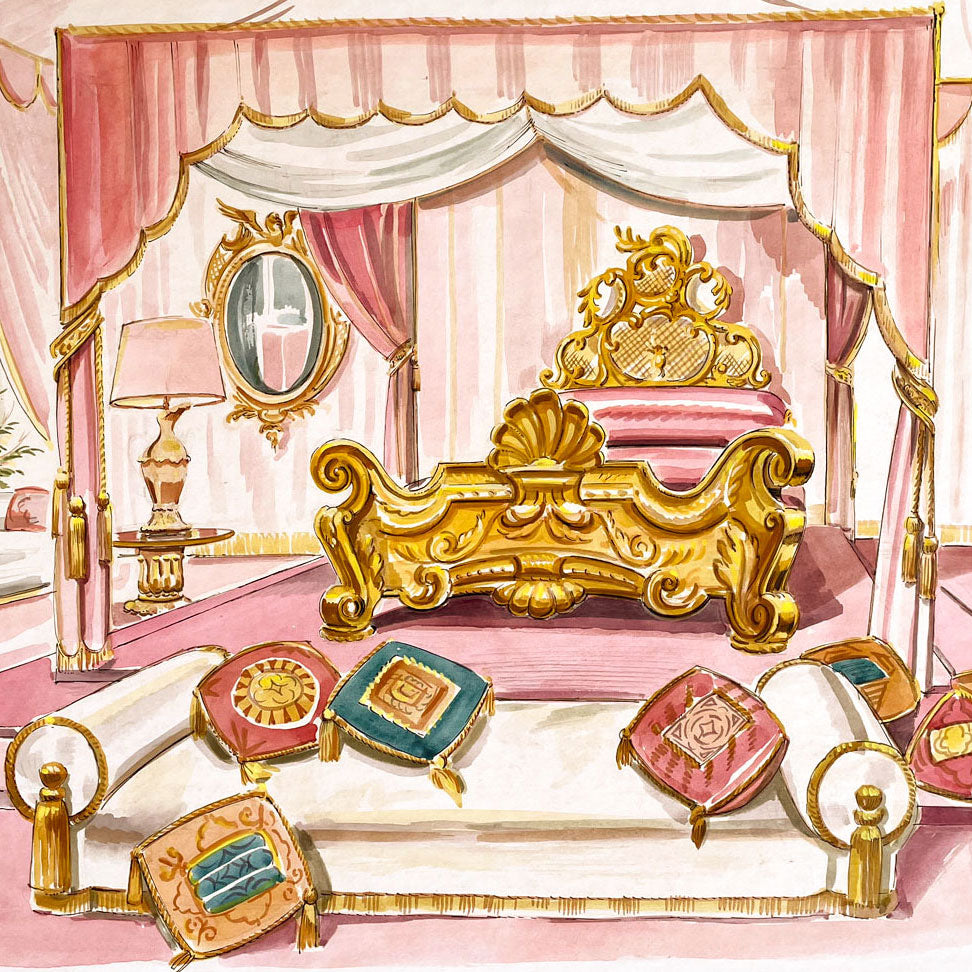 Regency Interior Design: Ink & Wash Drawings