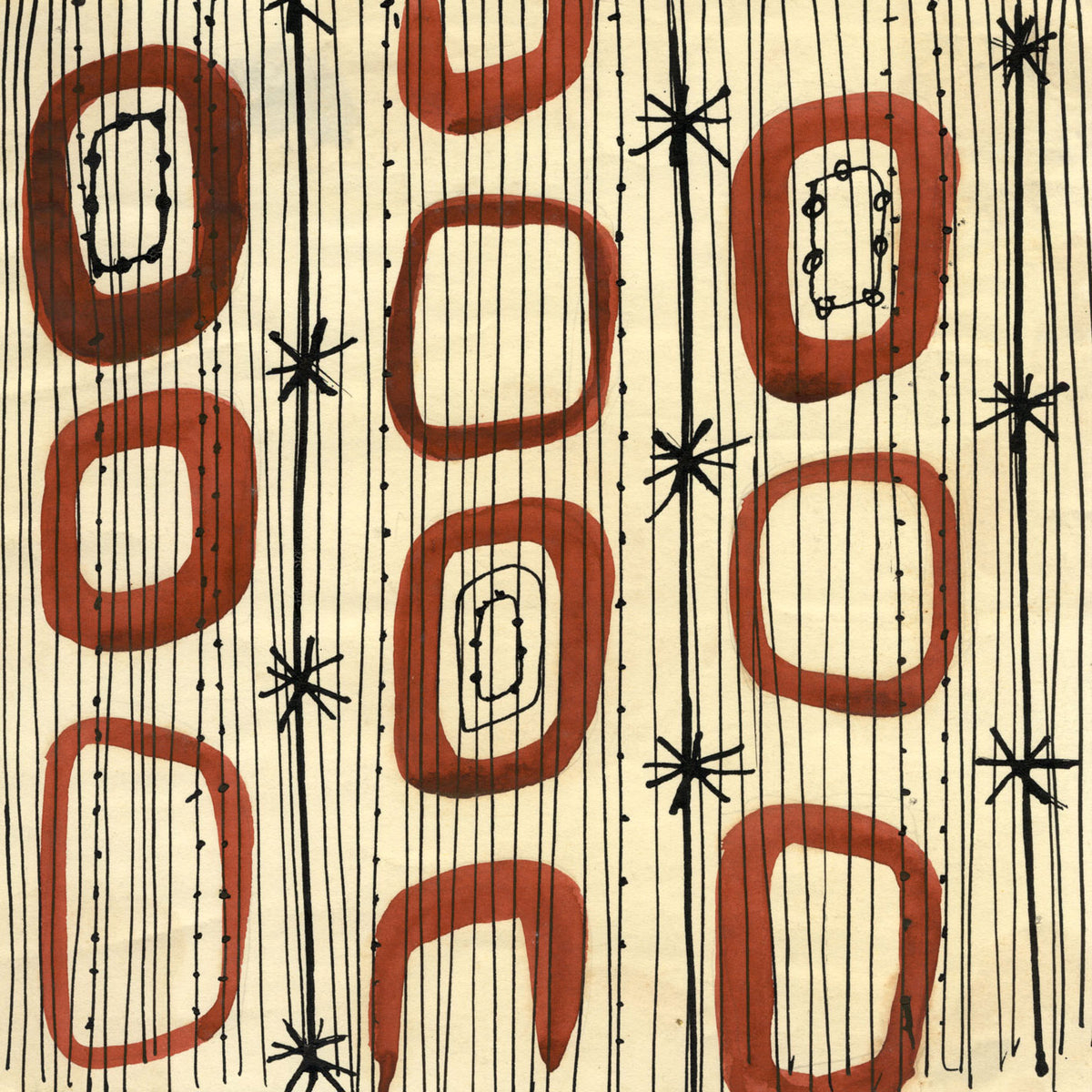 Mid-century Modern Textile Designs: Post-war 1953