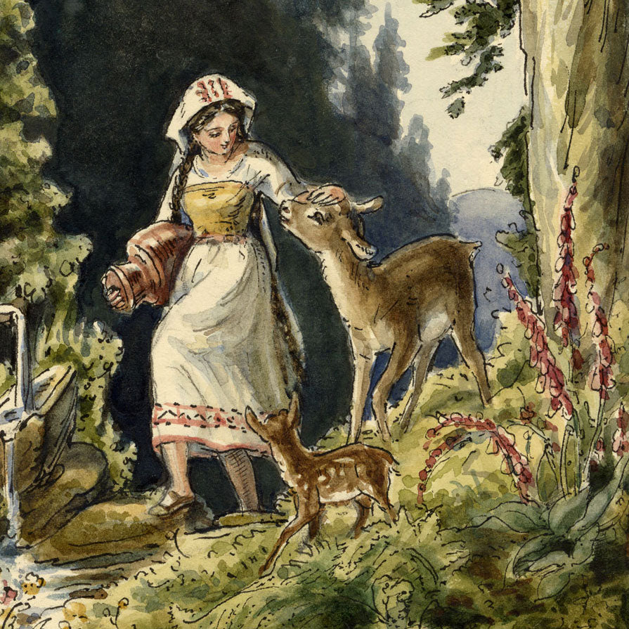 Romantic German-Romanian Fairytale Illustration: Lili Fabricius (1855–1930)