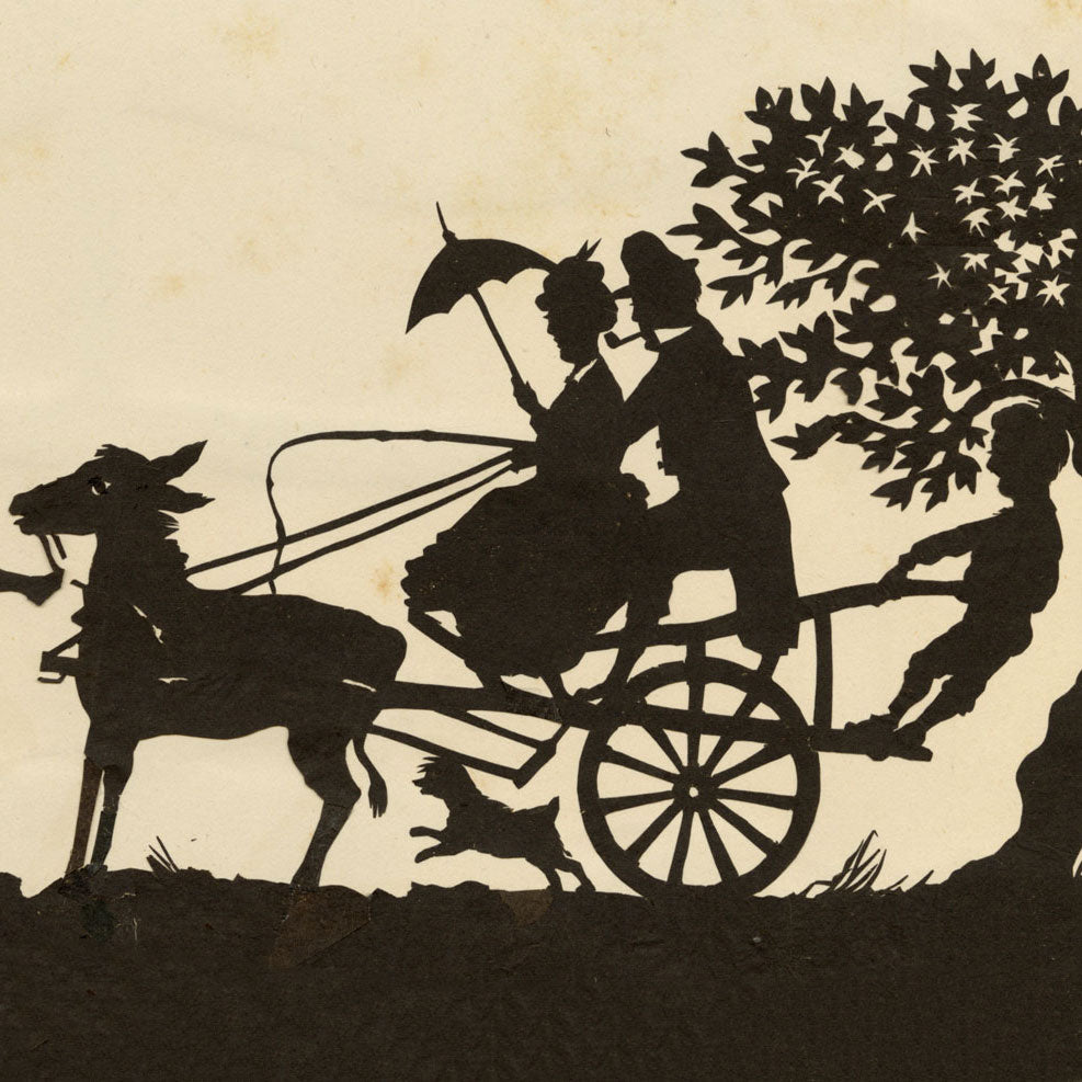 Victorian Papercut Silhouette Portraits 1870s