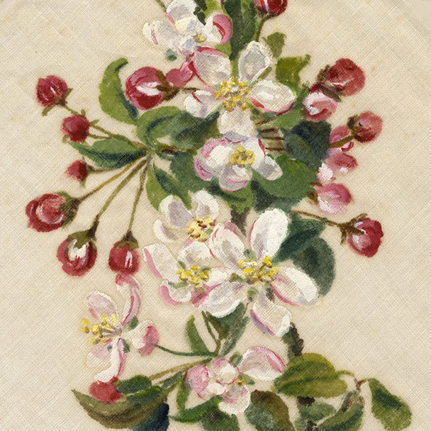 British Wildflowers on Linen Gauze