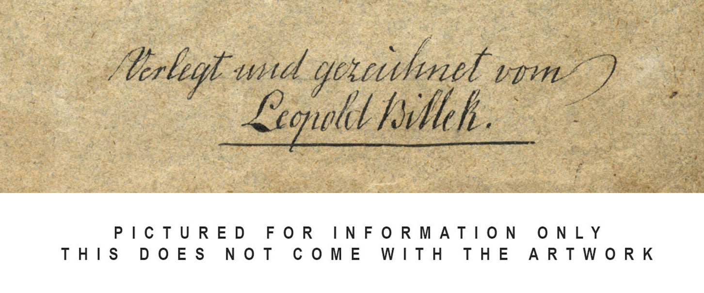 Leopold Billek, Buzzard Bird of Prey – c.1820 gouache painting