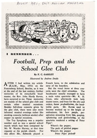 Andrew Dodds, Football, East Anglian Magazine – Original 1951 pen & ink drawing