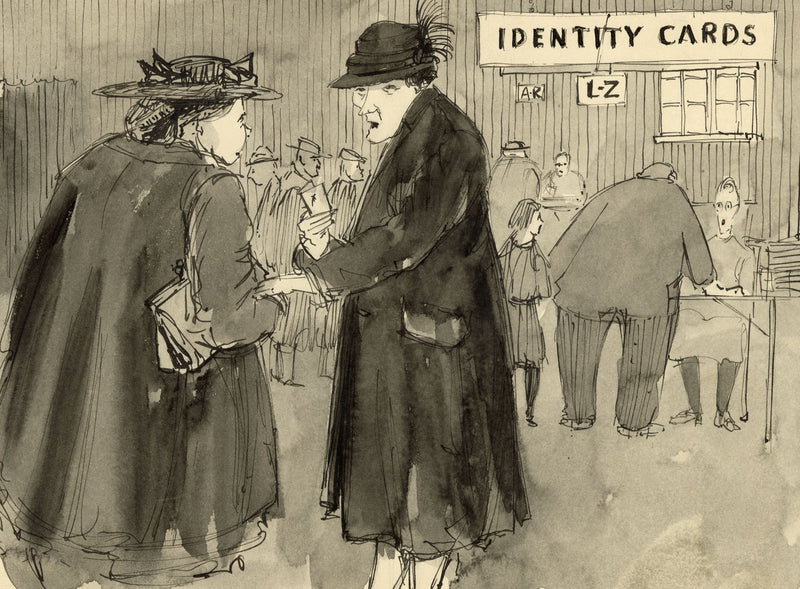 R.J. Rice, Cartoon, East Anglian Magazine – Original 1957 pen & ink drawing