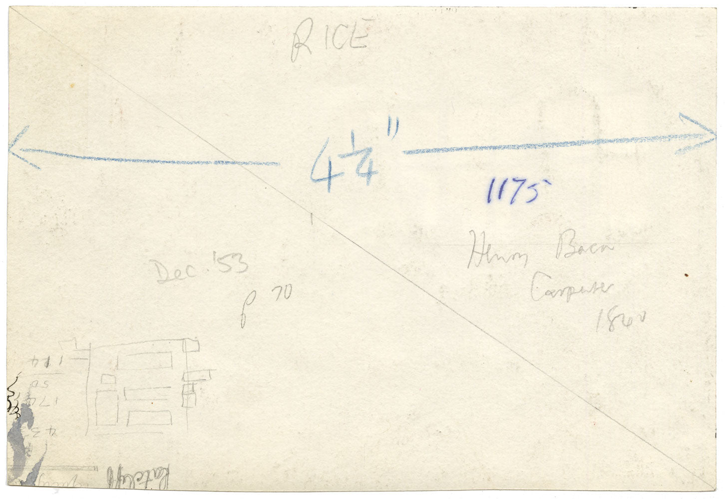 R.J. Rice, Carpenter, East Anglian Magazine – Original 1953 pen & ink drawing