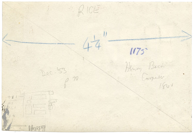 R.J. Rice, Carpenter, East Anglian Magazine – Original 1953 pen & ink drawing