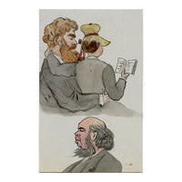 Attribuzione: Richard Doyle, Dr. Parker a Kandersteg, Svizzera – acquerello del 1878