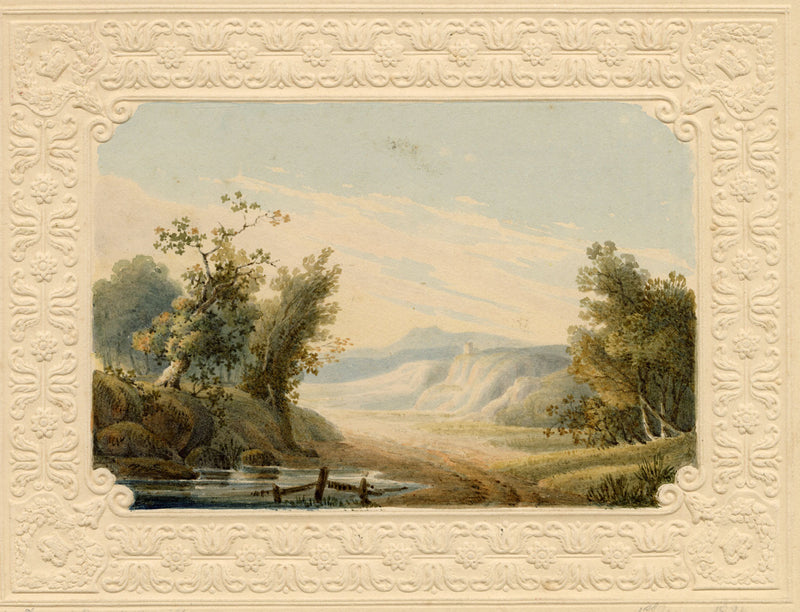 Thomas Perrott Hamilton, Paesaggio pittoresco – acquerello del 1827