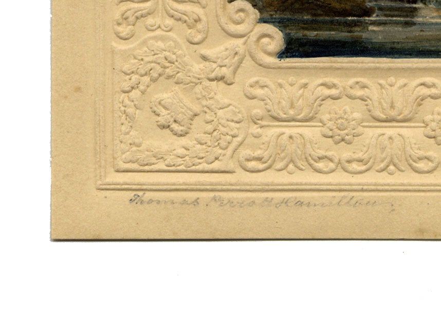 Thomas Perrott Hamilton, Paesaggio pittoresco – acquerello del 1827