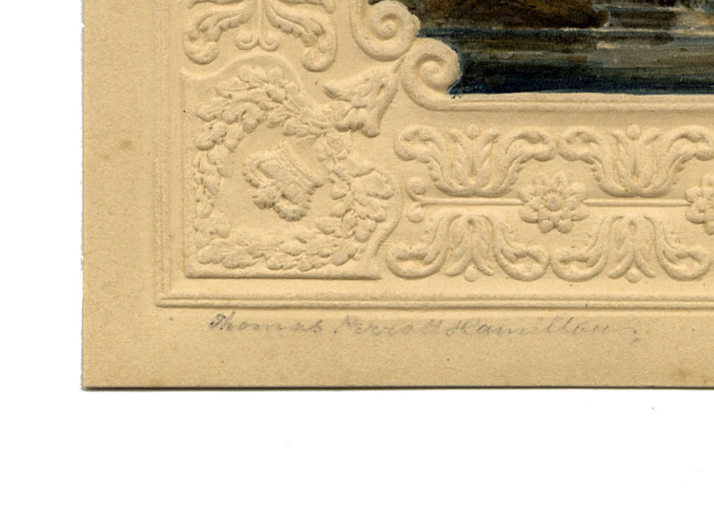 Thomas Perrott Hamilton, Paesaggio pittoresco – acquerello del 1827