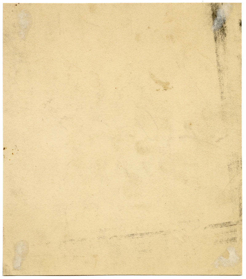 French Rustic Girl with Hat – Original 19th-century watercolour painting