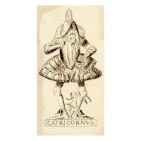 Pickford Robert Waller, Knight Capricornus Zodiac – Original 19th-century ink drawing