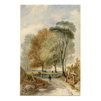 Attribuzione di John Henderson Snr, Country Road – acquerello del XIX secolo