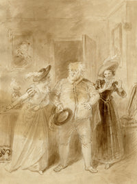 John Masey Wright OWS, Shakespeare's Merry Wives of Windsor – C19th watercolour