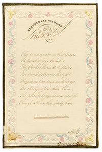 H.B., Mid-19th-century Hand-written Miniature Poem 'Blessed are the Dead'