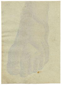 Leopold Billek, Foot Study – c.1820 watercolour painting