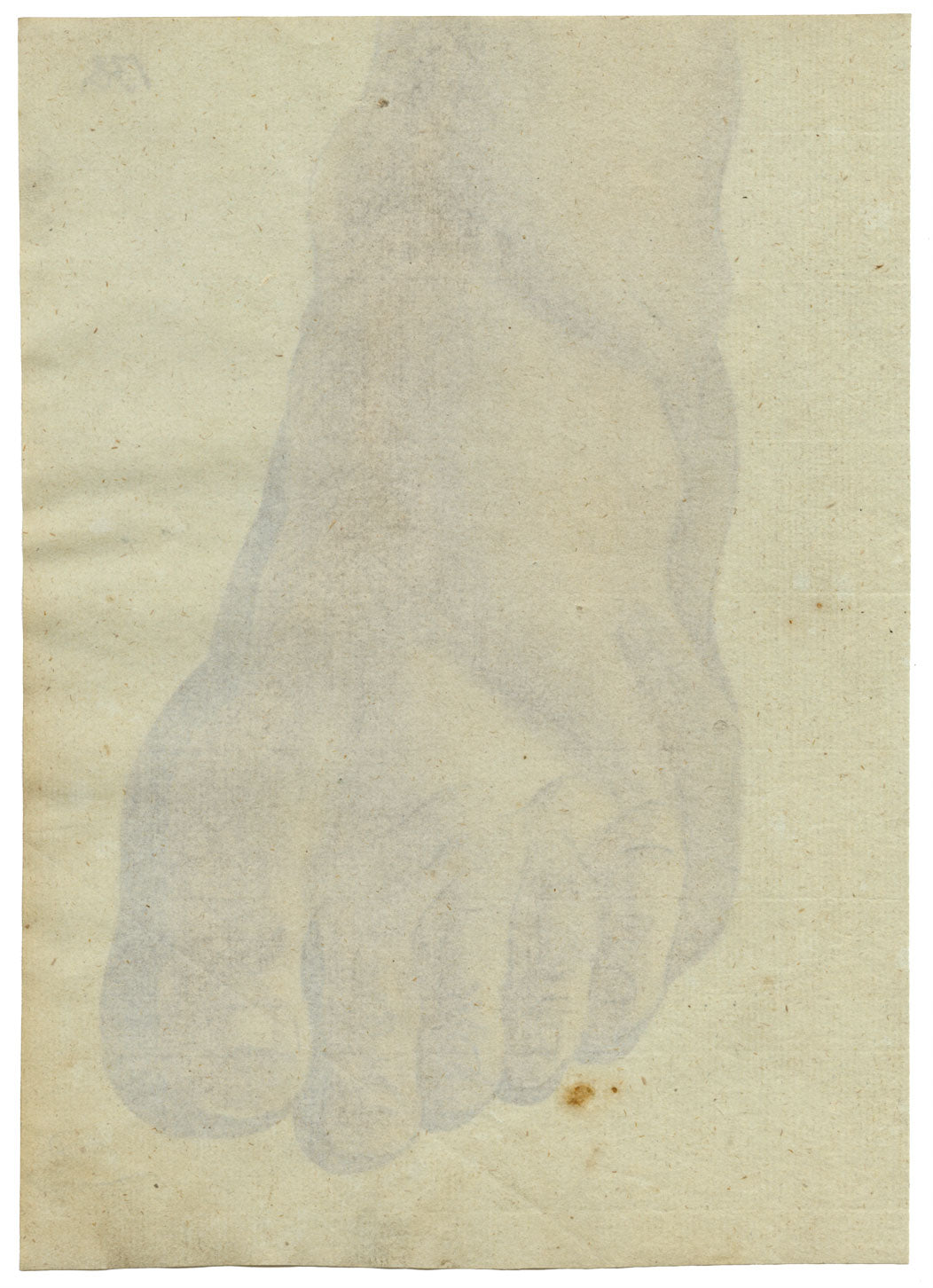 Leopold Billek, Foot Study – c.1820 watercolour painting