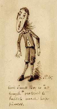 Pickford Robert Waller, Small Boy Cartoon – Original c.1860s pen & ink drawing