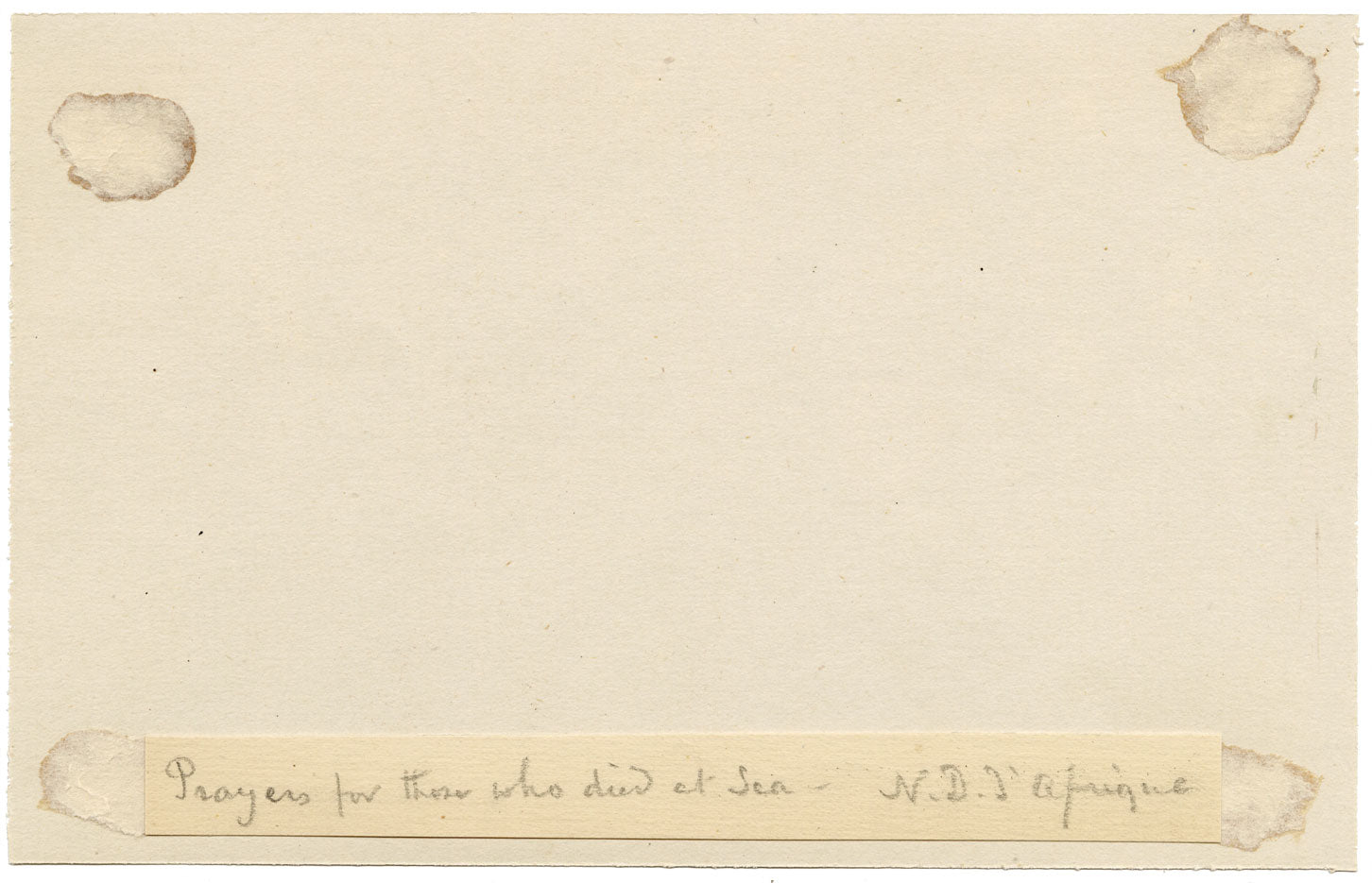 George John Cayley, Prayers for Those Who Died at Sea, Basilique Notre Dame d'Afrique, Algiers, Algeria – c.1874 watercolour painting