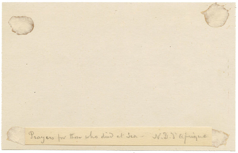 George John Cayley, Prayers for Those Who Died at Sea, Basilique Notre Dame d'Afrique, Algiers, Algeria – c.1874 watercolour painting