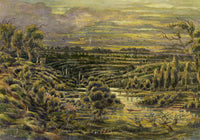 J.W. Bradley, St Andrews Spire & Perry Wood, Worcester – Early 19th-century gouache painting