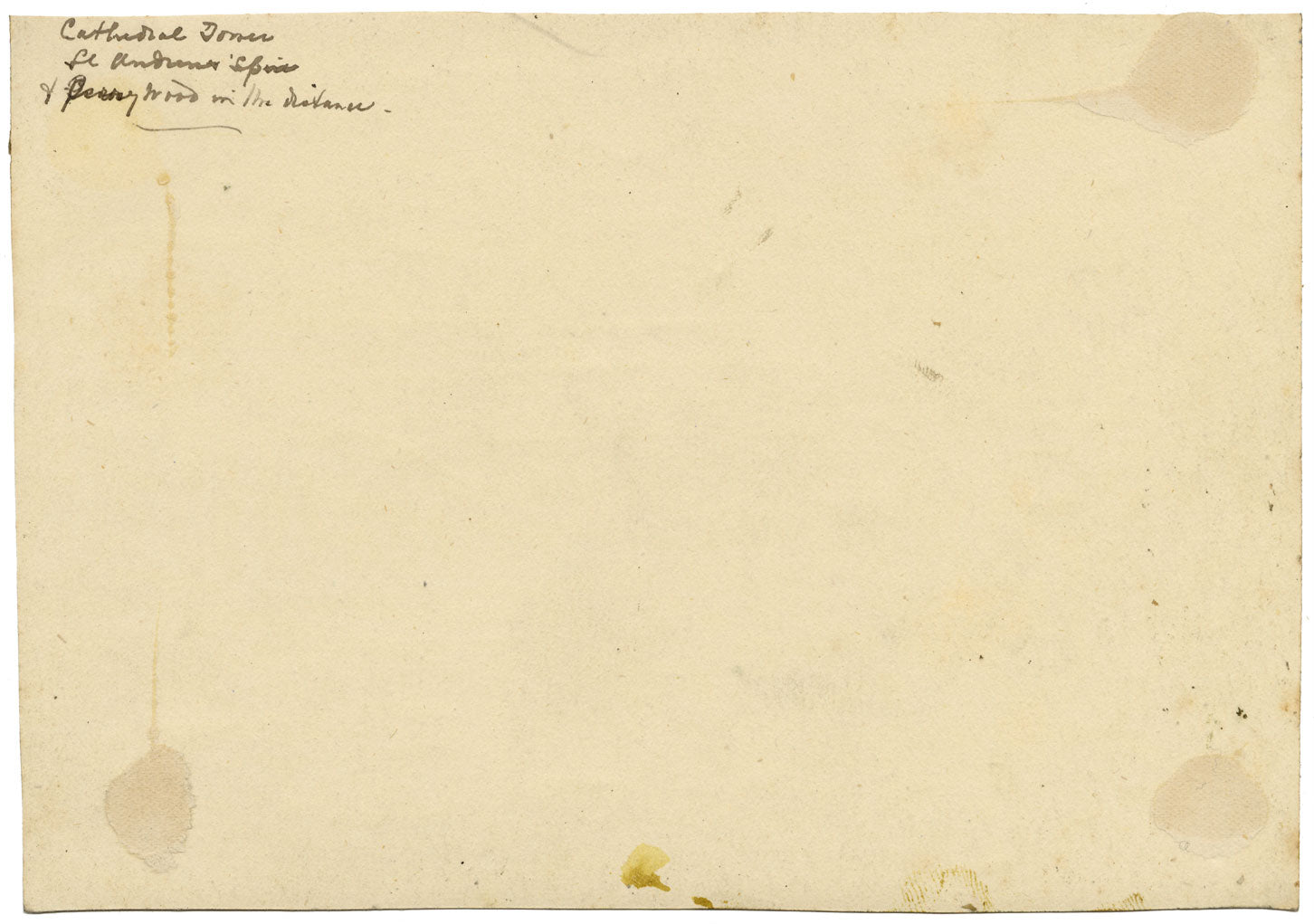 J.W. Bradley, St Andrews Spire & Perry Wood, Worcester – Early 19th-century gouache painting