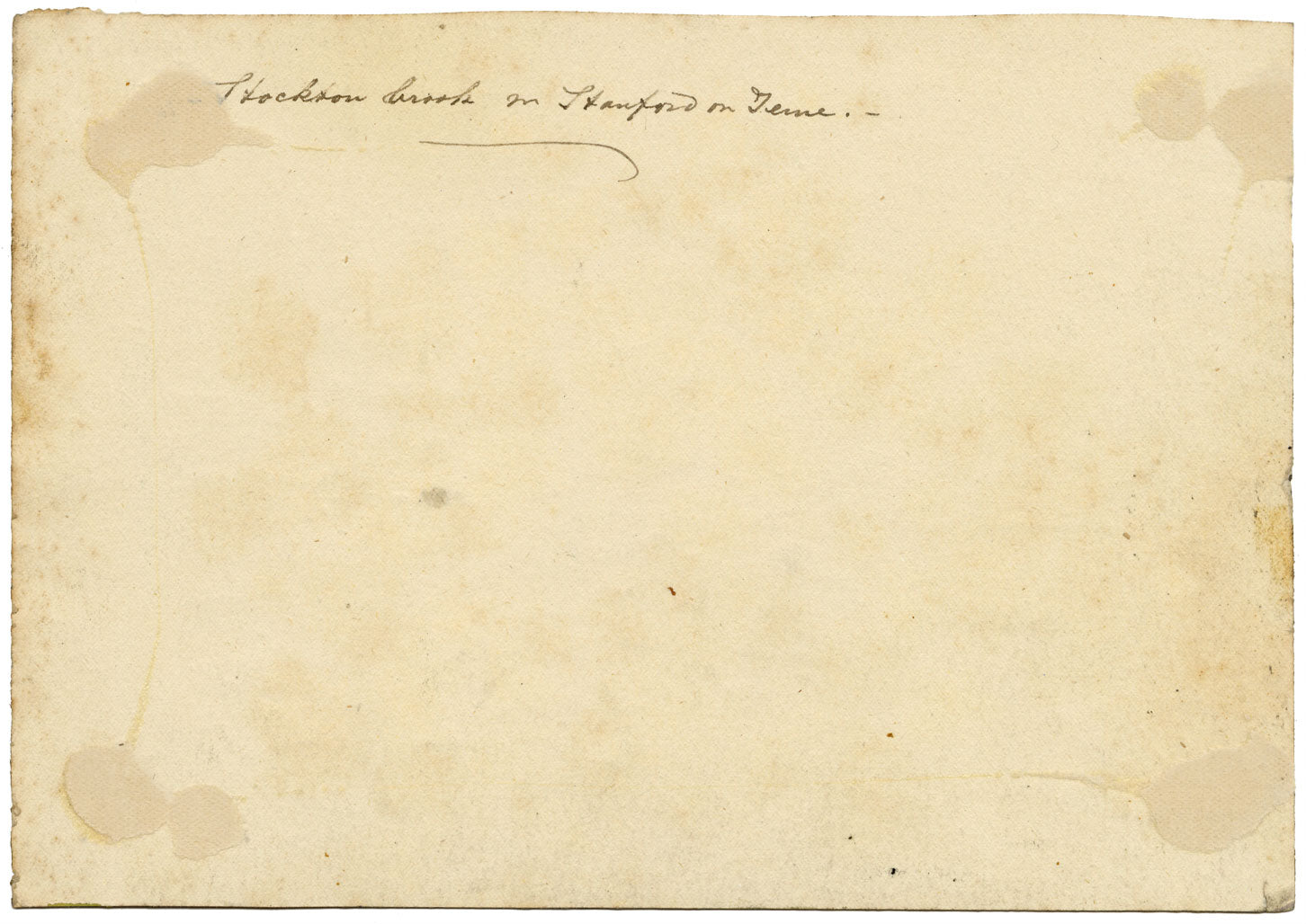 J.W. Bradley, Stockton Brook in Stanford on Teme, Worcestershire – Early 19th-century gouache painting