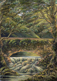 J.W. Bradley, Old Bridge over River Teme, Worcestershire – Early 19th-century gouache painting