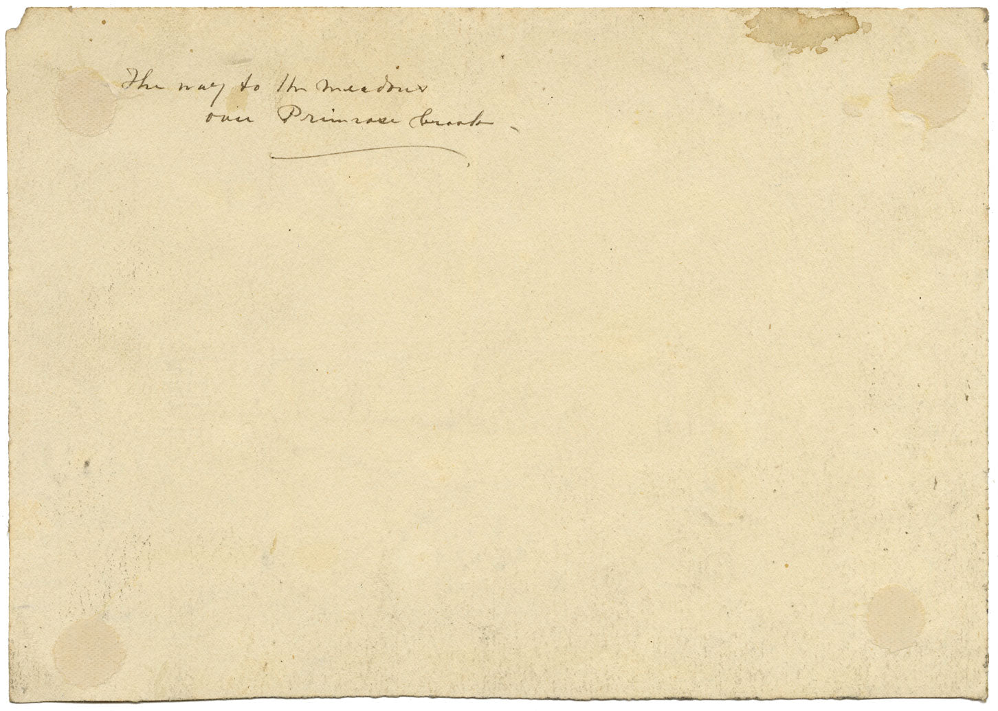 J.W. Bradley, River Teme, The Way to the Meadows over Primrose Brook – Early 19th-century gouache painting