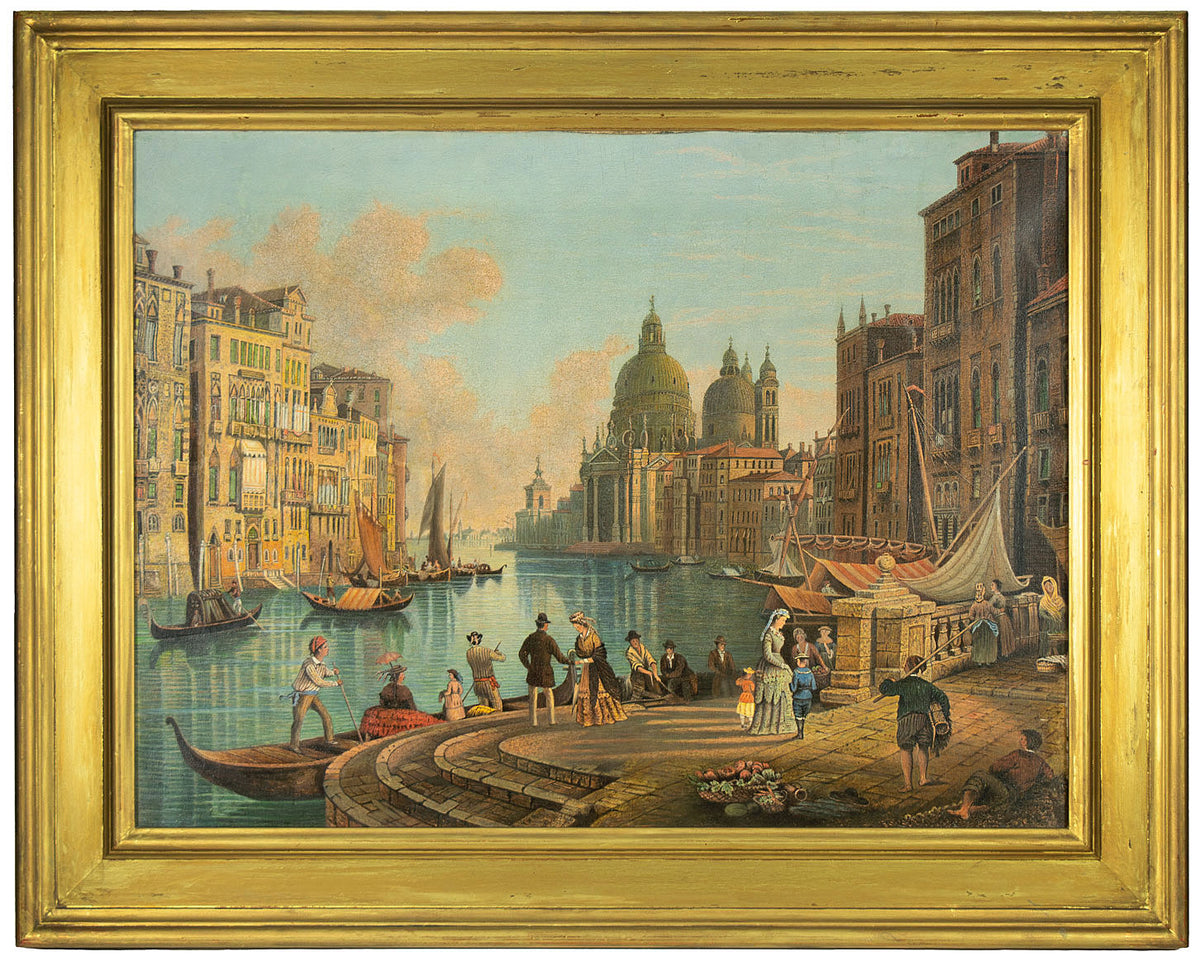 Edith Lydia Proctor, View of Santa Maria della Salute on the Grand Canal, Venice – 1900 oil painting