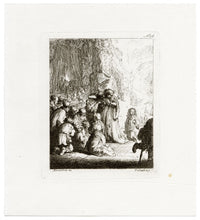 Francesco Novelli after Rembrandt, Simeon's Hymn of Praise – 1860 etching print