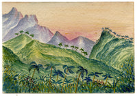 Cmdr Alfred M. Causton RN, Fiji Island, South Pacific –1873 watercolour painting