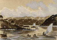 Cmdr Alfred M. Causton RN, Darling Point, Sydney, Australia – 1873 watercolour