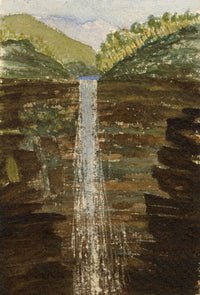 Cmdr Alfred Causton RN, Govetts Leap, Blue Mountains, Australia – 1873 painting