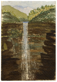 Cmdr Alfred Causton RN, Govetts Leap, Blue Mountains, Australia – 1873 painting