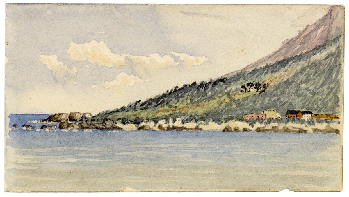 Cmdr Alfred Causton RN, Simon's Bay, Cape of Good Hope (South Africa)–1870 painting