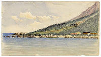 Cmdr Alfred Causton RN, Simon's Bay, Cape of Good Hope (South Africa)–1870 painting