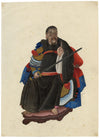 Canton School, Taoist Warrior Deity Zhenwu – 18th-century gouache painting
