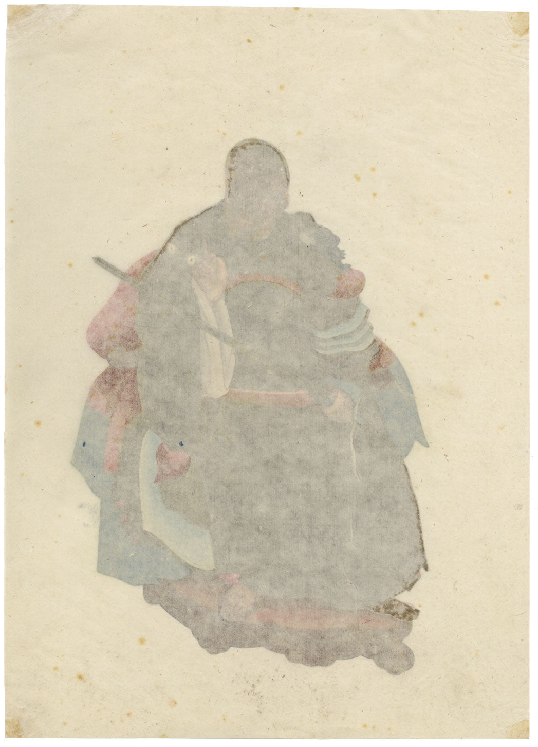 Canton School, Taoist Warrior Deity Zhenwu – 18th-century gouache painting
