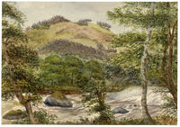 Keswick Sketching Club, Rushing River, Lake District – 1875 watercolour painting