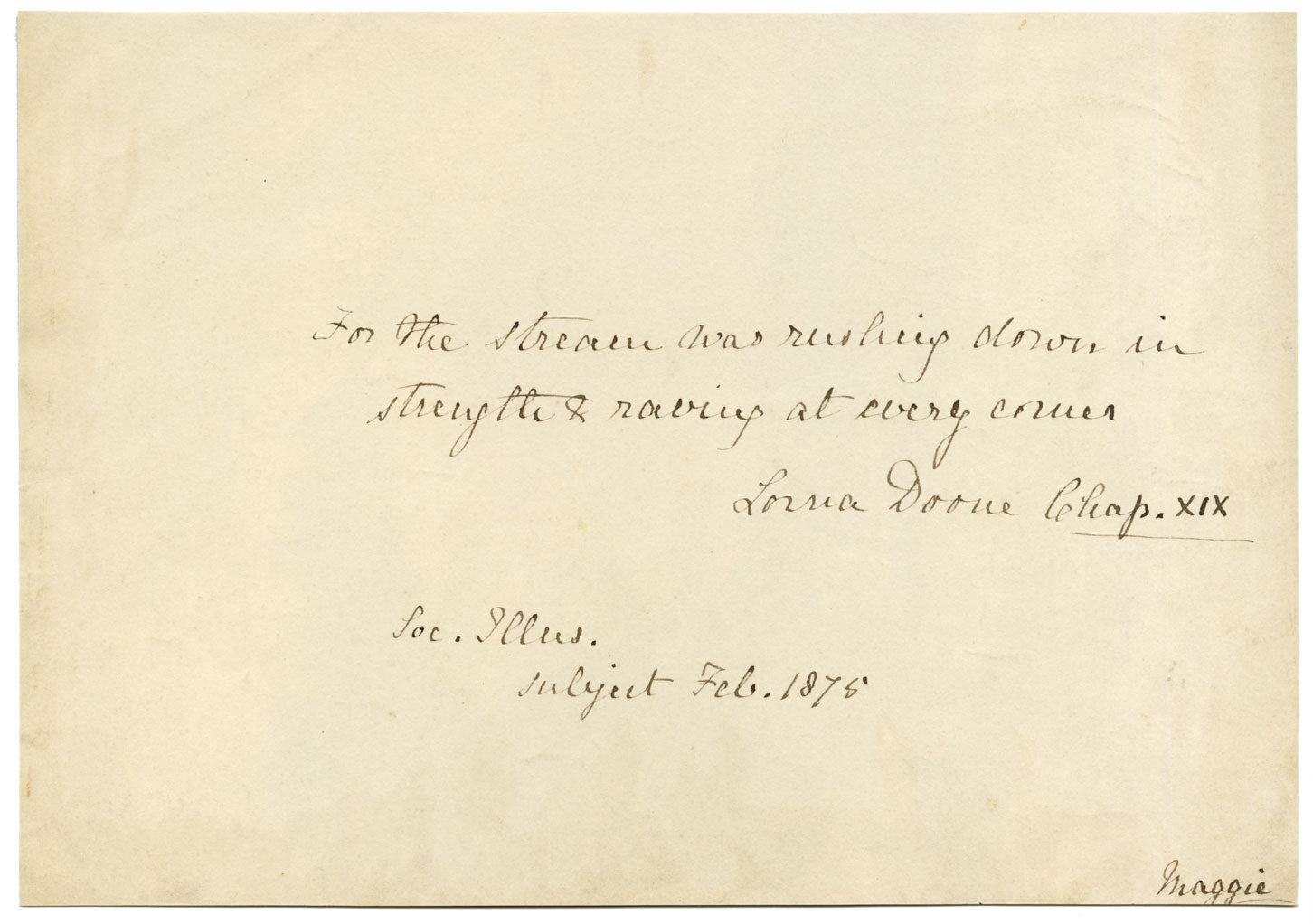 Keswick Sketching Club, Rushing River, Lake District – 1875 watercolour painting