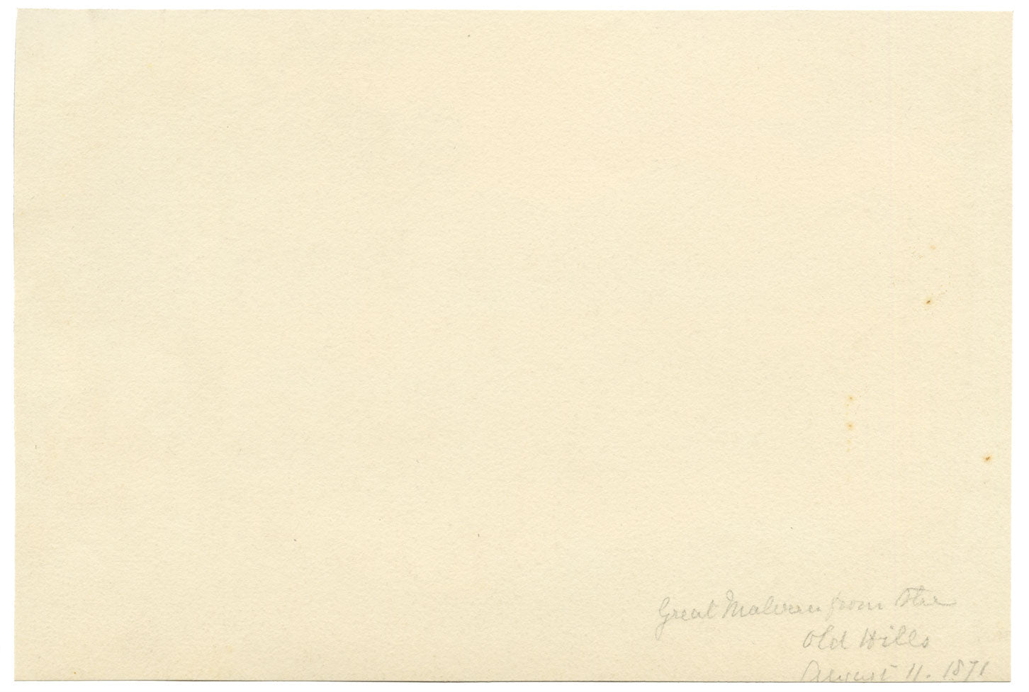 Keswick Sketching Club, Great Malvern from the Old Hills – 1871 watercolour painting