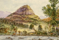 Keswick Sketching Club, Castle Crag, Borrowdale, Lake District – 1870s watercolour painting