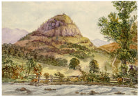 Keswick Sketching Club, Castle Crag, Borrowdale, Lake District – 1870s watercolour painting