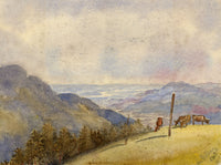 Constance Maria Stopford née Hammersley, From Feldberg, Taunus Mountains, Germany – 1893 watercolour painting