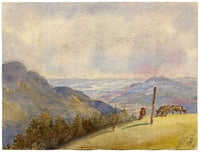 Constance Maria Stopford née Hammersley, From Feldberg, Taunus Mountains, Germany – 1893 watercolour painting