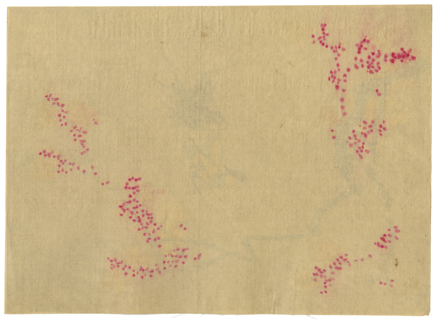 Japanese School, Cherry Blossom with Swallow Birds – c.1847 ink & colour on silk