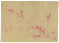 Japanese School, Magpie Bird on Plum Blossom Branch – c.1847 ink & colour on silk
